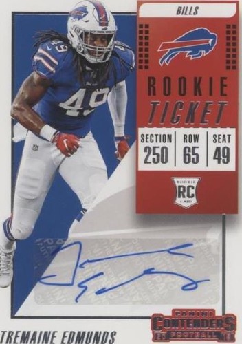 2018 Panini Contenders Tremaine Edmunds #251