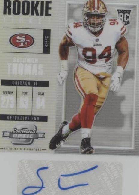 2017 Panini Contenders Optic Solomon Thomas #155