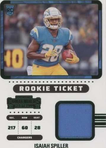 2022 Panini Contenders Isaiah Spiller #RTS-ISP