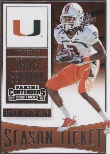 2016 Panini Contenders Draft Picks Travis Benjamin #97