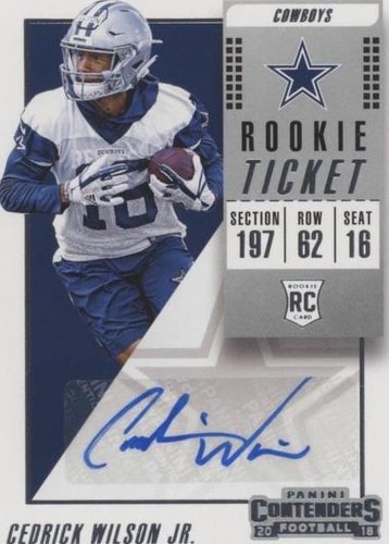 2018 Panini Contenders Cedrick Wilson Jr. #290
