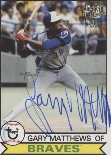 2018 Topps Archives - Gary Matthews #FFA-GM