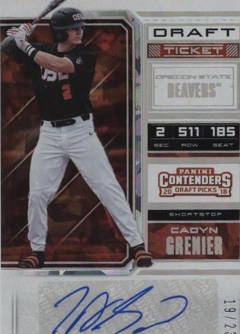 2018 Panini Contenders Draft Picks - Cadyn Grenier #50