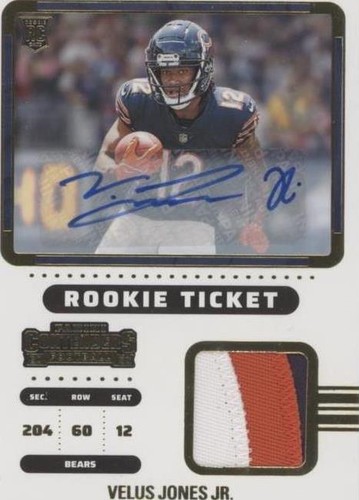 2022 Panini Contenders Velus Jones Jr. #RTS-VJO