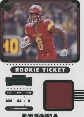 2022 Panini Contenders Brian Robinson Jr. #RTS-BRO