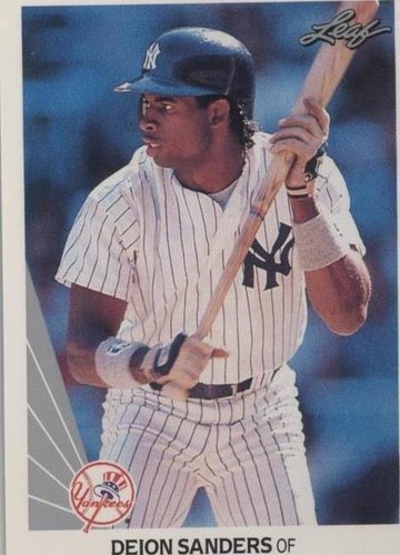 fcrb フーディ 1990 Leaf #359 Deion Sanders New York Yankees - NM-MT | eBay