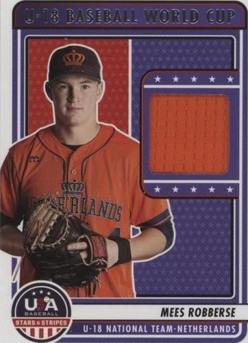 2023 Panini USA Baseball Stars & Stripes - Mees Robberse #U18-MR