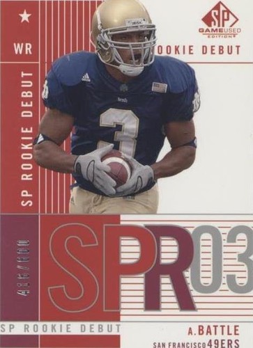 2003 SP Game Used Edition Arnaz Battle #181