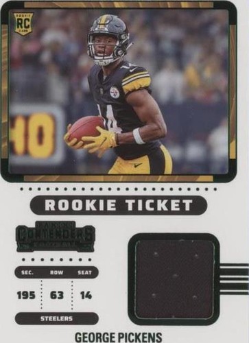 2022 Panini Contenders George Pickens #RTS-GPI