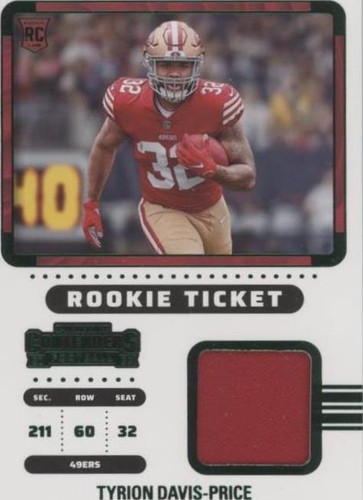 2022 Panini Contenders Tyrion Davis-Price #RTS-TDP