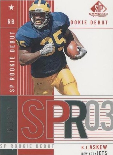 2003 SP Game Used Edition B.J. Askew #105