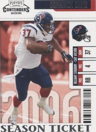 2006 Playoff Contenders Domanick Davis #39