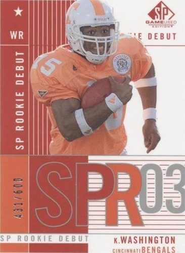2003 SP Game Used Edition Kelley Washington #130