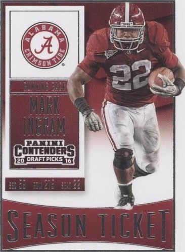 2016 Panini Contenders Draft Picks Mark Ingram #70