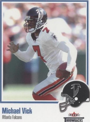 2002 Fleer Throwbacks Michael Vick #80