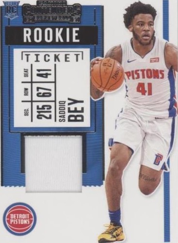 2020-21 Panini Contenders - Saddiq Bey #RS-SDB