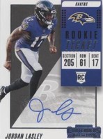 2018 Panini Contenders Jordan Lasley #285
