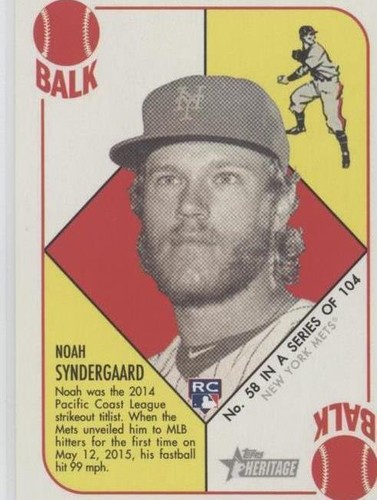 2015 Topps Heritage '51 - Noah Syndergaard #58