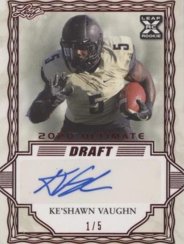 2020 Leaf Ultimate Draft Ke'Shawn Vaughn #BA-KSV