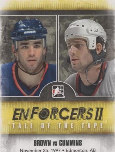 2013-14 In the Game Enforcers II - Jim Cummins Sean Brown #145