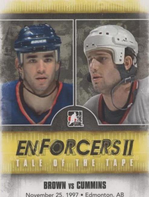2013-14 In the Game Enforcers II - Jim Cummins Sean Brown #145