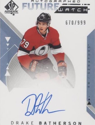 2018-19 SP Authentic - Drake Batherson #218