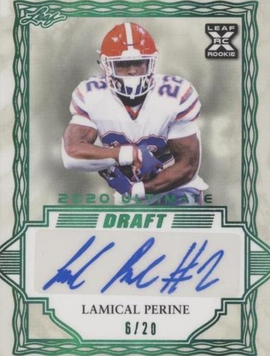 2020 Leaf Ultimate Draft La'mical Perine #BA-LP1