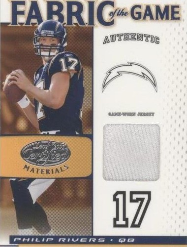 2007 Leaf Certified Materials Philip Rivers #FOG-74