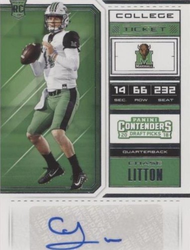 2018 Panini Contenders Draft Picks Chase Litton #201
