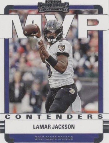 2022 Panini Contenders Lamar Jackson #MVP-LJA