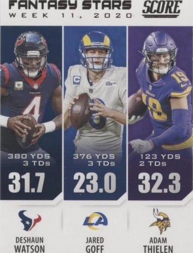 2021 Score Adam Thielen Deshaun Watson Jared Goff #FS11