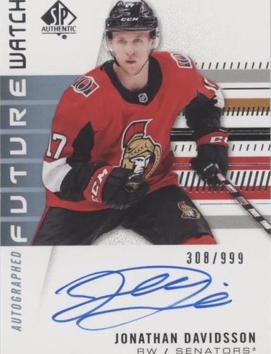 2019-20 SP Authentic - Jonathan Davidsson #237