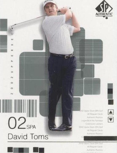 2002 SP Authentic - David Toms #9SPA