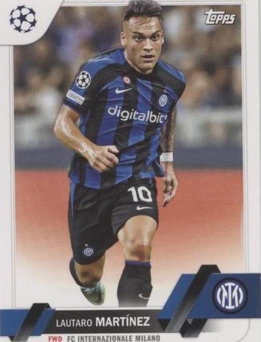 2022-23 Lautaro Martinez Topps Stadium Club Chrome Gold
