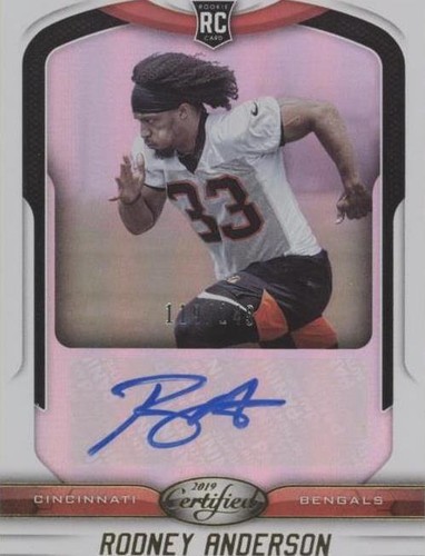 2019 Panini Certified Rodney Anderson #140