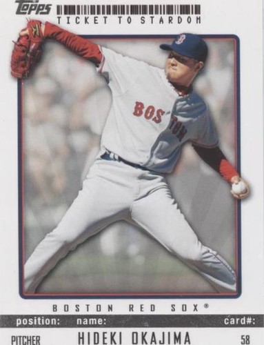 2009 Topps Ticket To Stardom - Hideki Okajima #58
