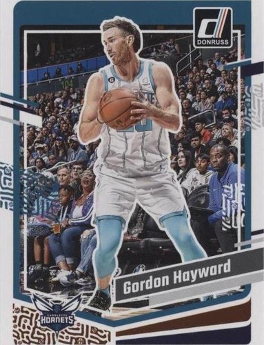 GORDON HAYWARD 2023-24 Panini Donruss Green Holo Laser #34