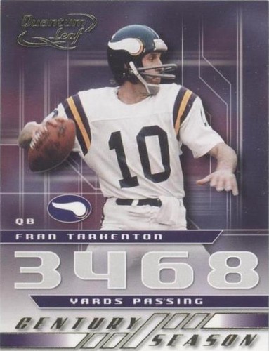 2001 Quantum Leaf Fran Tarkenton #CS - 14