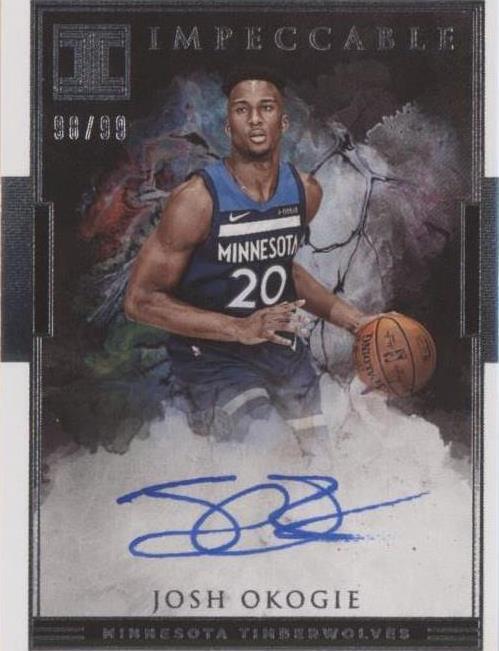 2018-19 Panini Impeccable - Josh Okogie #IR-JOK