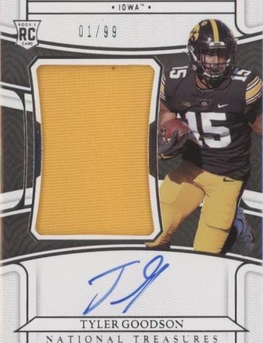 2022 Panini National Treasures Collegiate Tyler Goodson #61