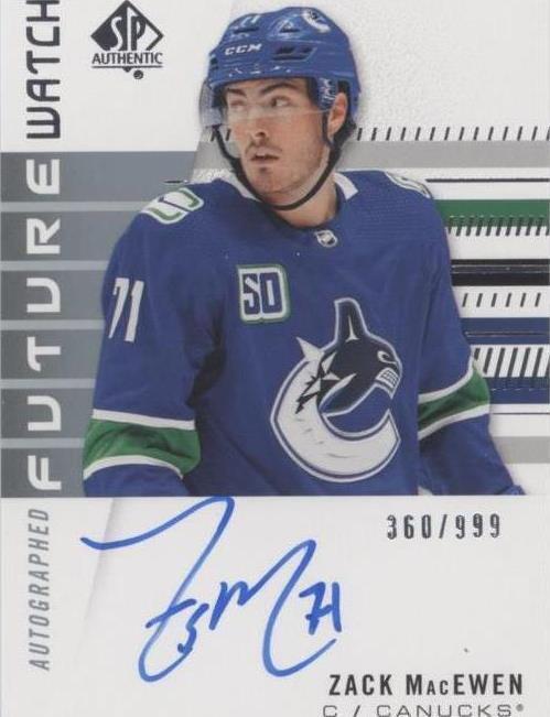 2019-20 SP Authentic - Zack MacEwen #170