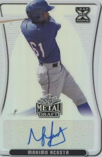 2020 Leaf Metal Draft - Maximo Acosta #BA-MA2