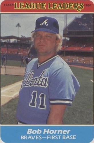 1986 Fleer Major League Leaders - Bob Horner #19