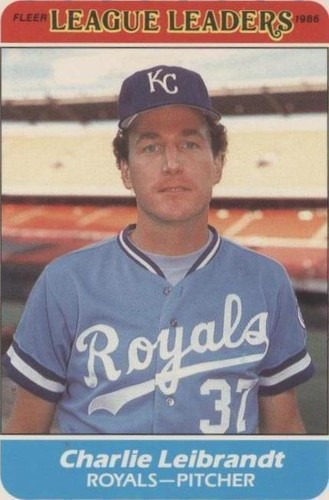 1986 Fleer Major League Leaders - Charlie Leibrandt #21