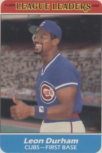 1986 Fleer Major League Leaders - Leon Durham #11