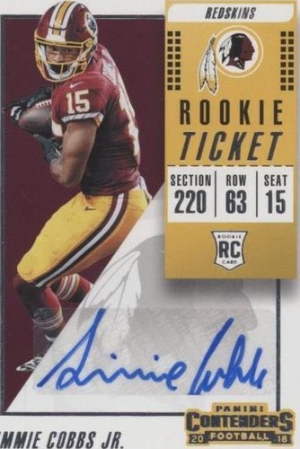 2018 Panini Contenders Simmie Cobbs Jr. #302
