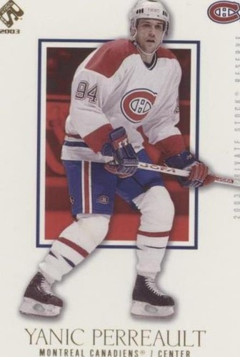 2002-03 Pacific Private Stock Reserve - Yanic Perreault #54