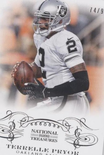 2013 Panini National Treasures Terrelle Pryor #74