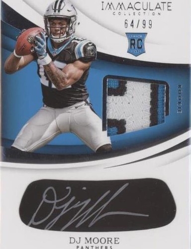 2018 Panini Immaculate Collection D.J. Moore #EB-DM