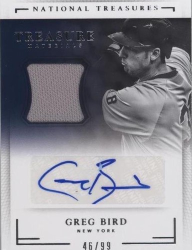 2016 Panini National Treasures - Greg Bird #TSM-GG